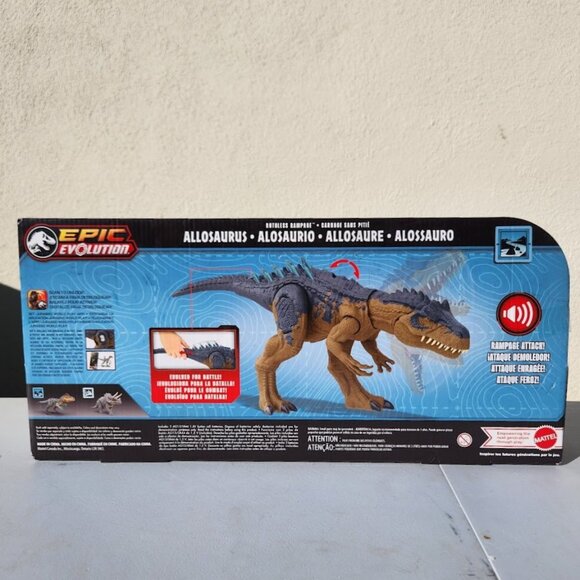 NEW Mattel Jurassic World Ruthless Rampagin Allosaurus Dinosaur Toy Action Figur - Picture 10 of 15